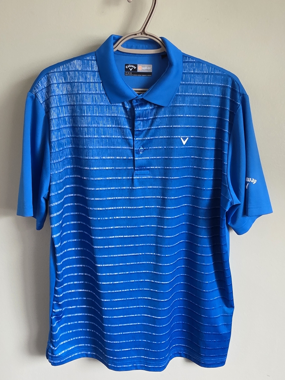 Callaway Opti-Dry Men's Blue Performance Polo Shirt Size M